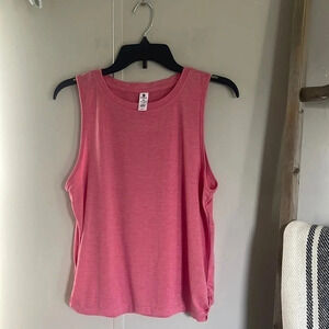 VELOCITY Pink Cinched Workout Athletic Tank Top